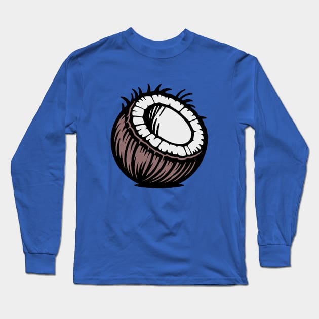 Coconut Long Sleeve T-Shirt by KayBee Gift Shop